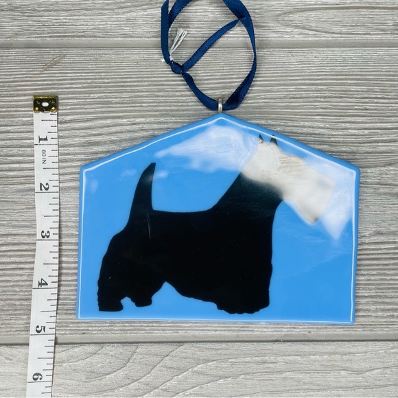 Stained glass sun catcher Scottie dog coaster decoration orniment handmade art - Picture 5 of 5